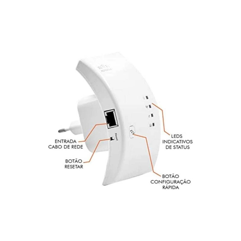 Repetidor Amplificador De Sinal Wifi 600/mbps Ultra Rápido Anatel